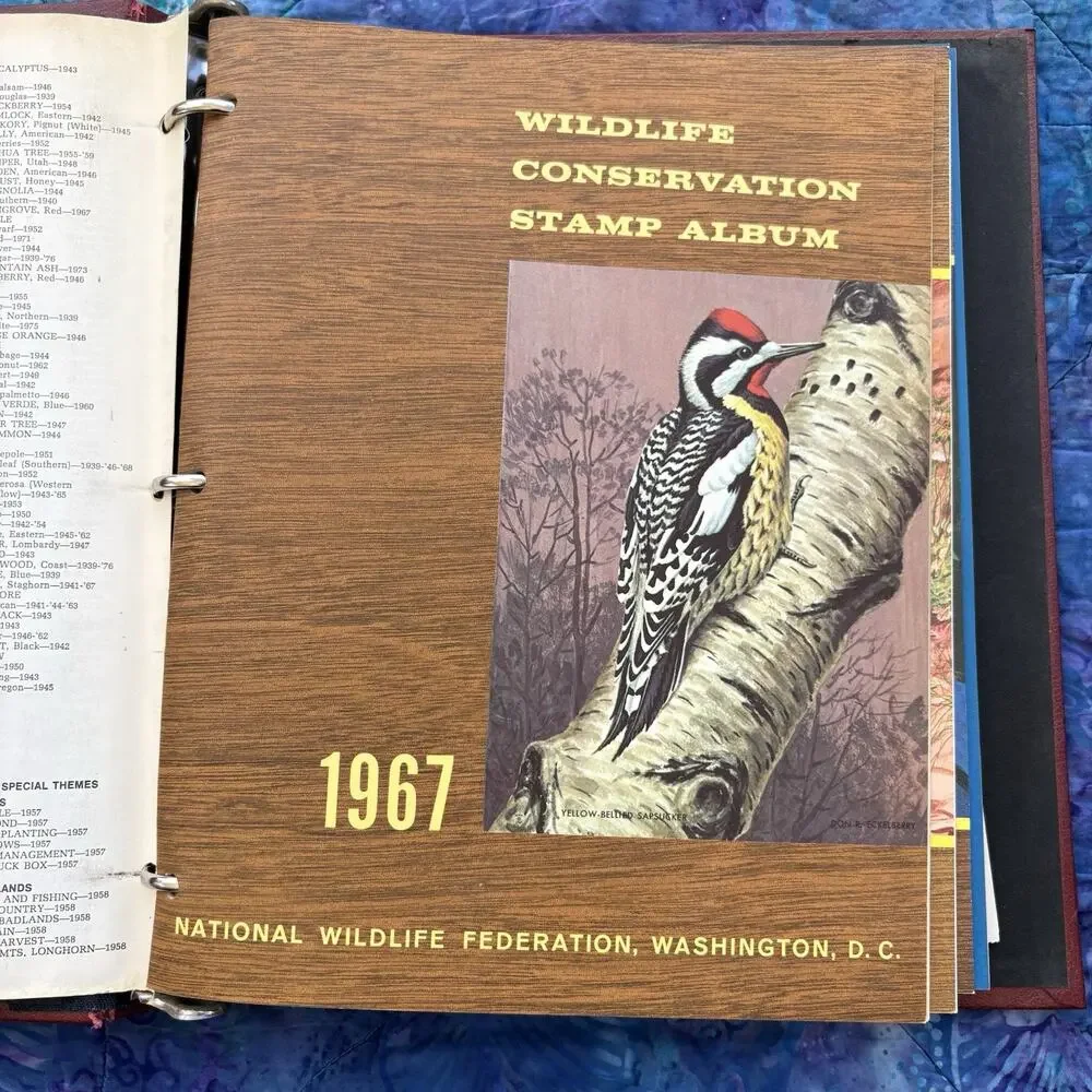 National Wildlife Federation Wildlife Conservation Stamp Album Collection 1976